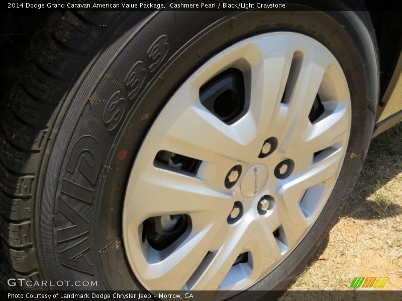 Cashmere Pearl / Black/Light Graystone 2014 Dodge Grand Caravan American Value Package