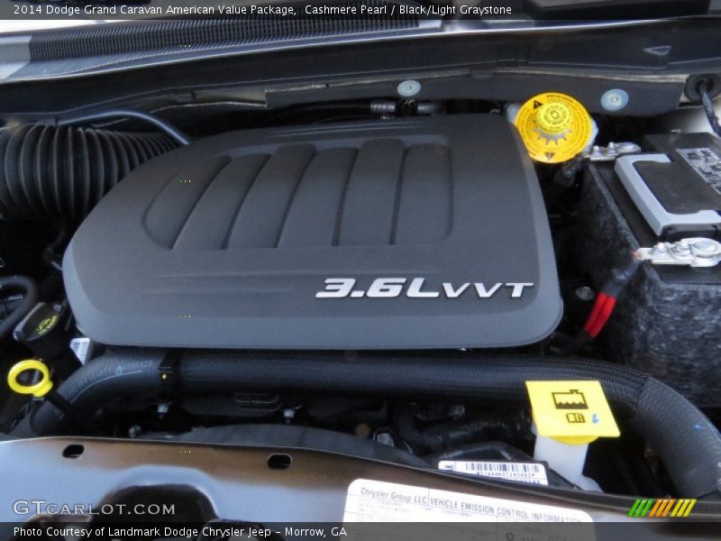 Cashmere Pearl / Black/Light Graystone 2014 Dodge Grand Caravan American Value Package