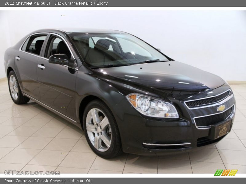 Black Granite Metallic / Ebony 2012 Chevrolet Malibu LT