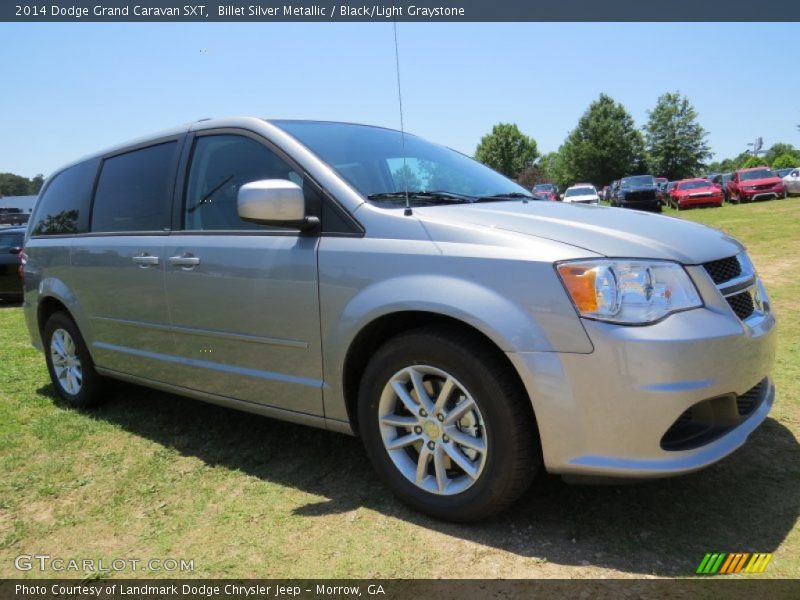Billet Silver Metallic / Black/Light Graystone 2014 Dodge Grand Caravan SXT