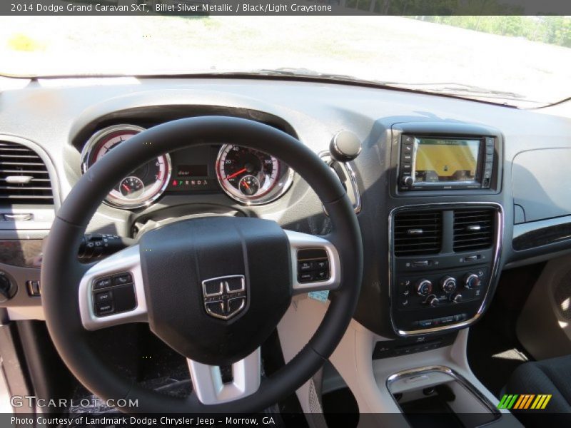 Billet Silver Metallic / Black/Light Graystone 2014 Dodge Grand Caravan SXT
