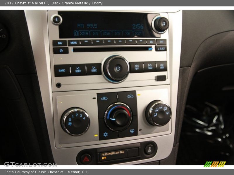 Black Granite Metallic / Ebony 2012 Chevrolet Malibu LT