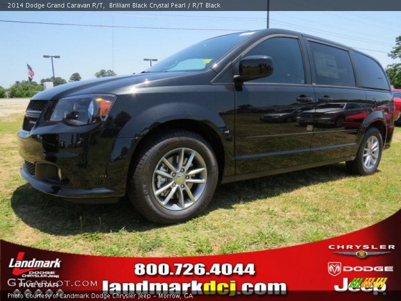 Brilliant Black Crystal Pearl / R/T Black 2014 Dodge Grand Caravan R/T