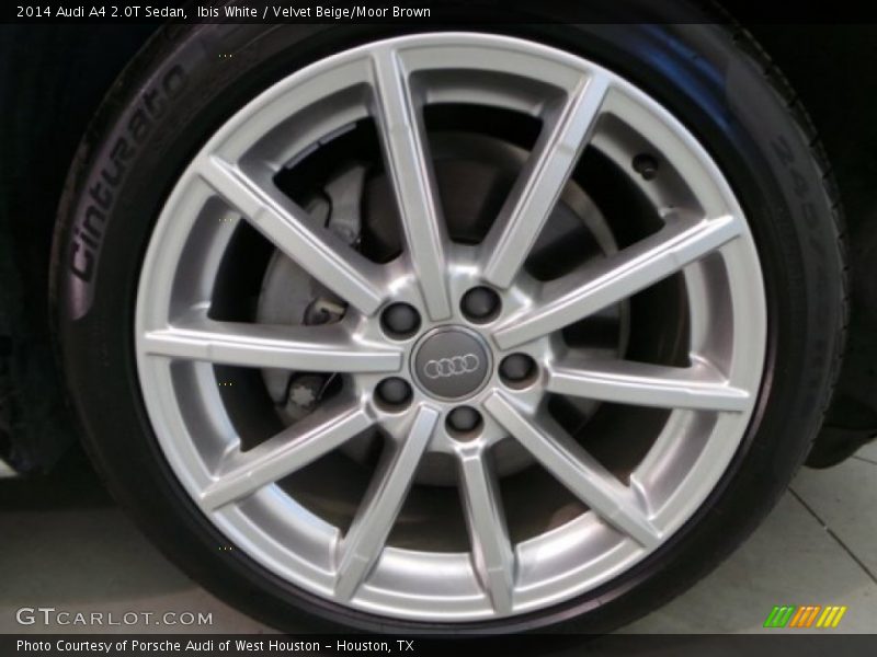 Ibis White / Velvet Beige/Moor Brown 2014 Audi A4 2.0T Sedan