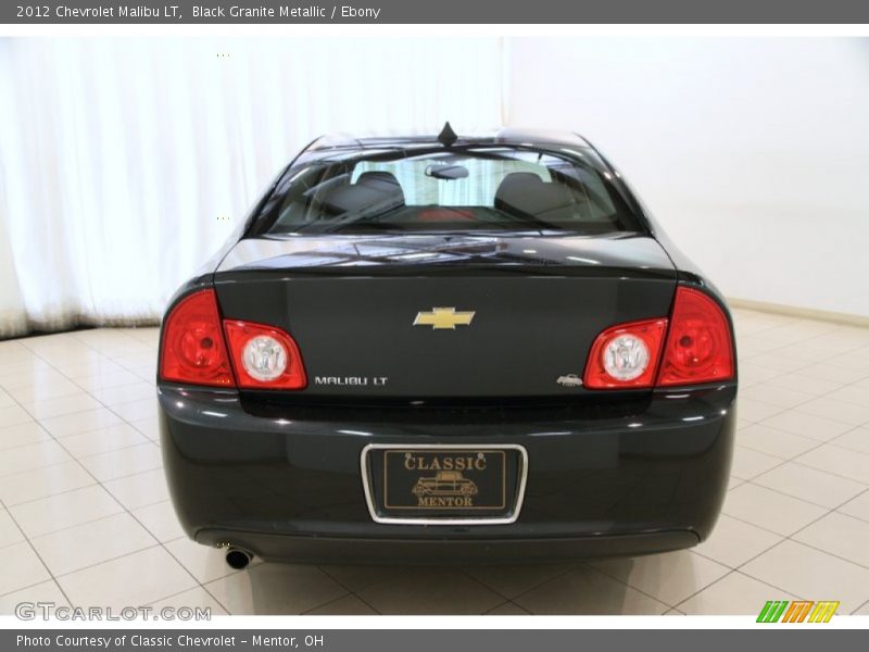 Black Granite Metallic / Ebony 2012 Chevrolet Malibu LT