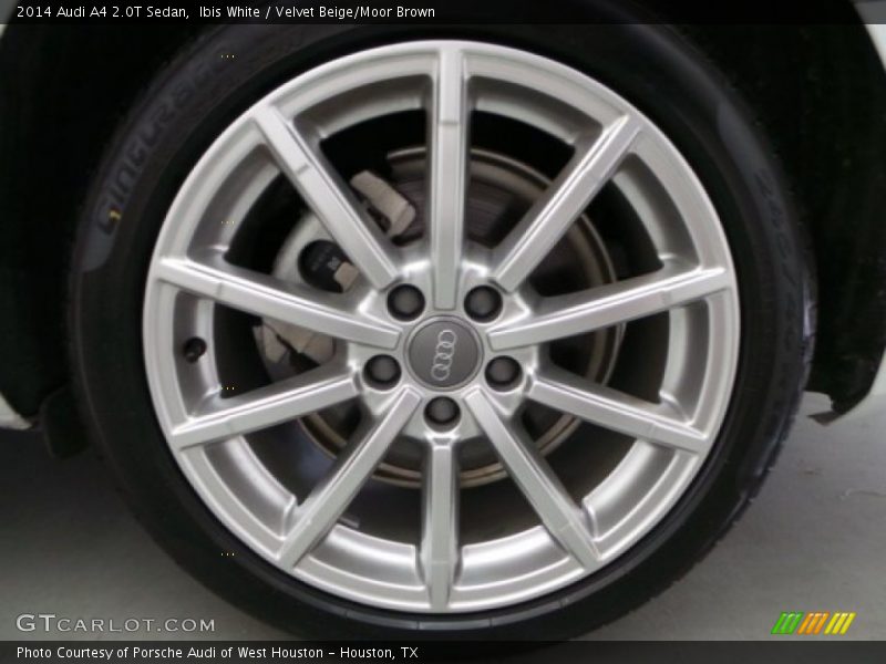 Ibis White / Velvet Beige/Moor Brown 2014 Audi A4 2.0T Sedan