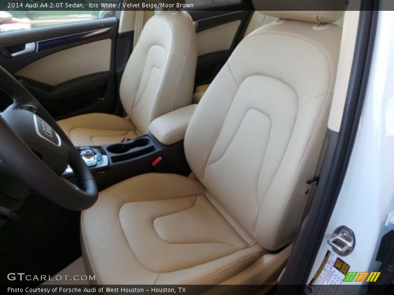 Ibis White / Velvet Beige/Moor Brown 2014 Audi A4 2.0T Sedan