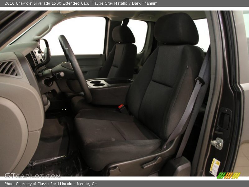 Taupe Gray Metallic / Dark Titanium 2010 Chevrolet Silverado 1500 Extended Cab