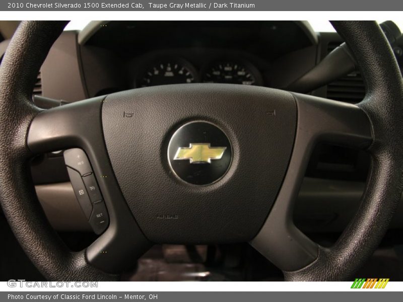 Taupe Gray Metallic / Dark Titanium 2010 Chevrolet Silverado 1500 Extended Cab