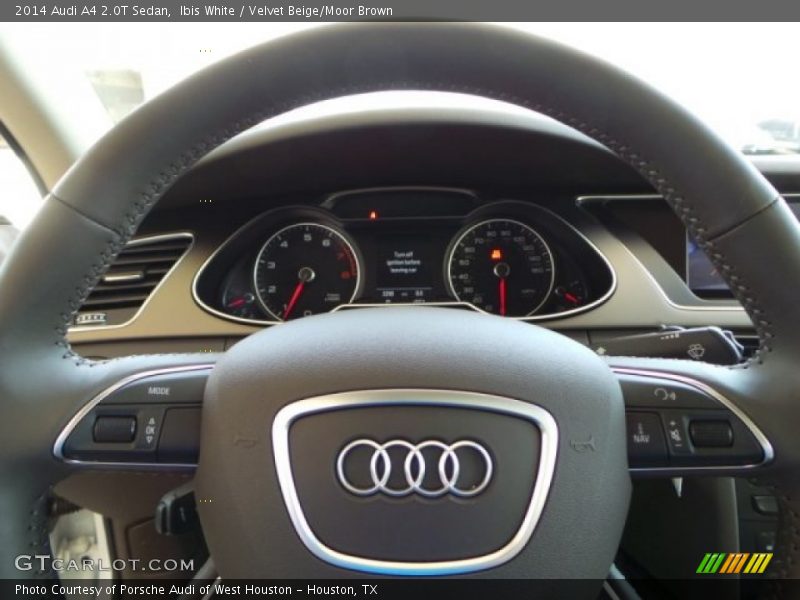 Ibis White / Velvet Beige/Moor Brown 2014 Audi A4 2.0T Sedan