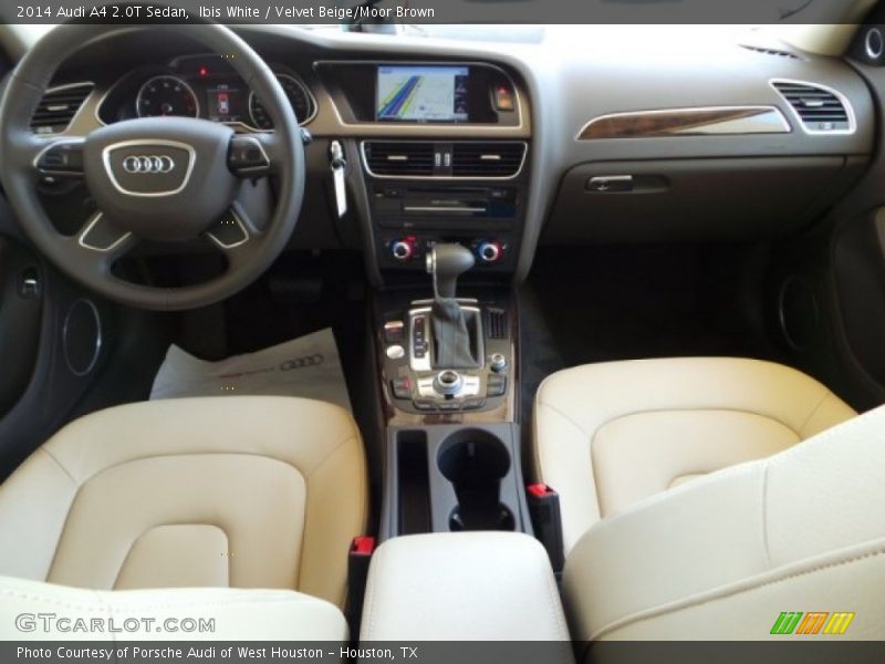 Ibis White / Velvet Beige/Moor Brown 2014 Audi A4 2.0T Sedan