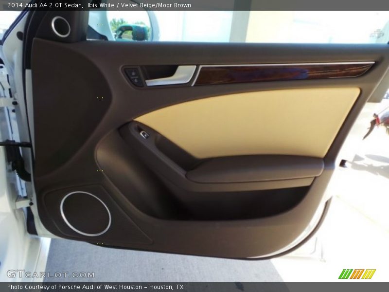 Ibis White / Velvet Beige/Moor Brown 2014 Audi A4 2.0T Sedan