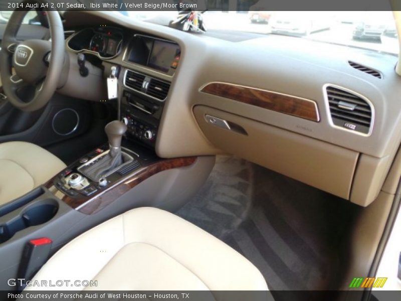 Ibis White / Velvet Beige/Moor Brown 2014 Audi A4 2.0T Sedan