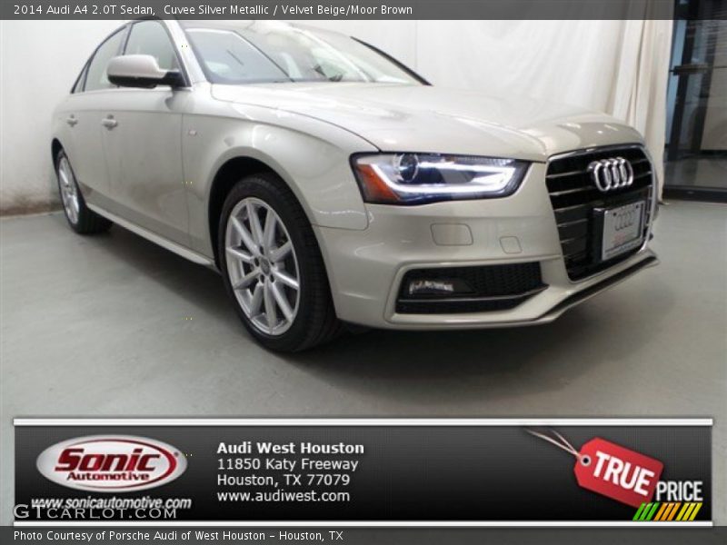 Cuvee Silver Metallic / Velvet Beige/Moor Brown 2014 Audi A4 2.0T Sedan