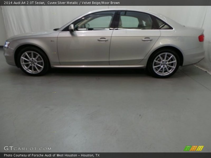 Cuvee Silver Metallic / Velvet Beige/Moor Brown 2014 Audi A4 2.0T Sedan