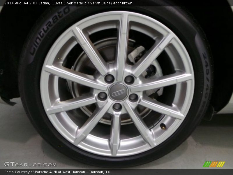 Cuvee Silver Metallic / Velvet Beige/Moor Brown 2014 Audi A4 2.0T Sedan