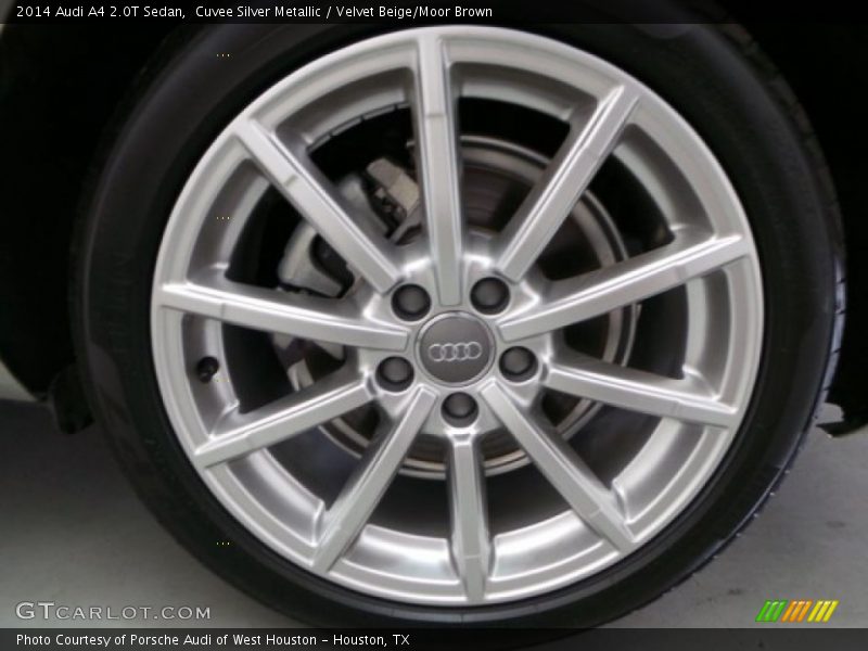 Cuvee Silver Metallic / Velvet Beige/Moor Brown 2014 Audi A4 2.0T Sedan