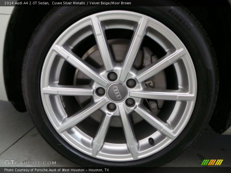 Cuvee Silver Metallic / Velvet Beige/Moor Brown 2014 Audi A4 2.0T Sedan