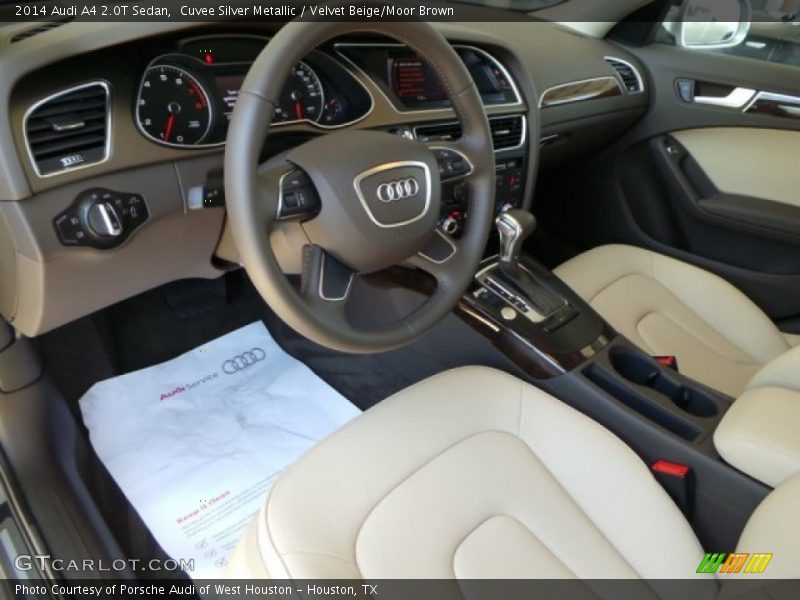 Cuvee Silver Metallic / Velvet Beige/Moor Brown 2014 Audi A4 2.0T Sedan