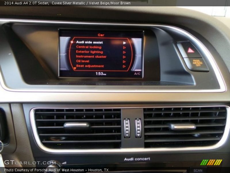Cuvee Silver Metallic / Velvet Beige/Moor Brown 2014 Audi A4 2.0T Sedan
