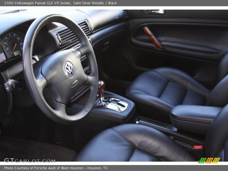 Satin Silver Metallic / Black 2000 Volkswagen Passat GLX V6 Sedan