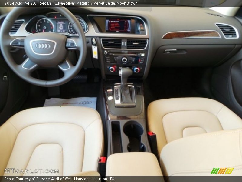 Cuvee Silver Metallic / Velvet Beige/Moor Brown 2014 Audi A4 2.0T Sedan