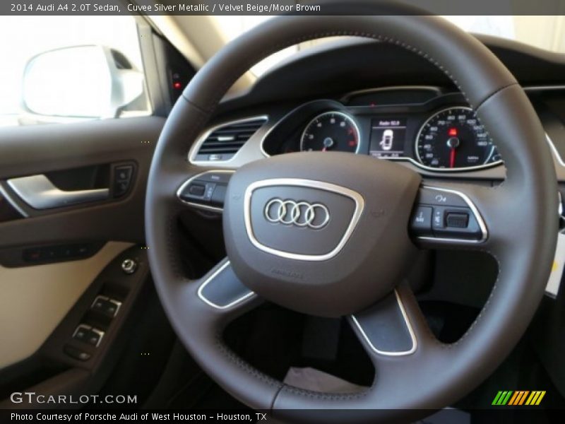 Cuvee Silver Metallic / Velvet Beige/Moor Brown 2014 Audi A4 2.0T Sedan