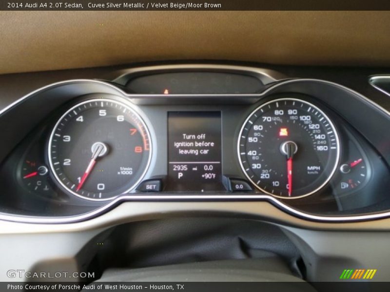 Cuvee Silver Metallic / Velvet Beige/Moor Brown 2014 Audi A4 2.0T Sedan