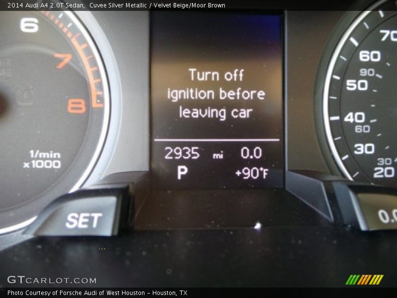 Cuvee Silver Metallic / Velvet Beige/Moor Brown 2014 Audi A4 2.0T Sedan