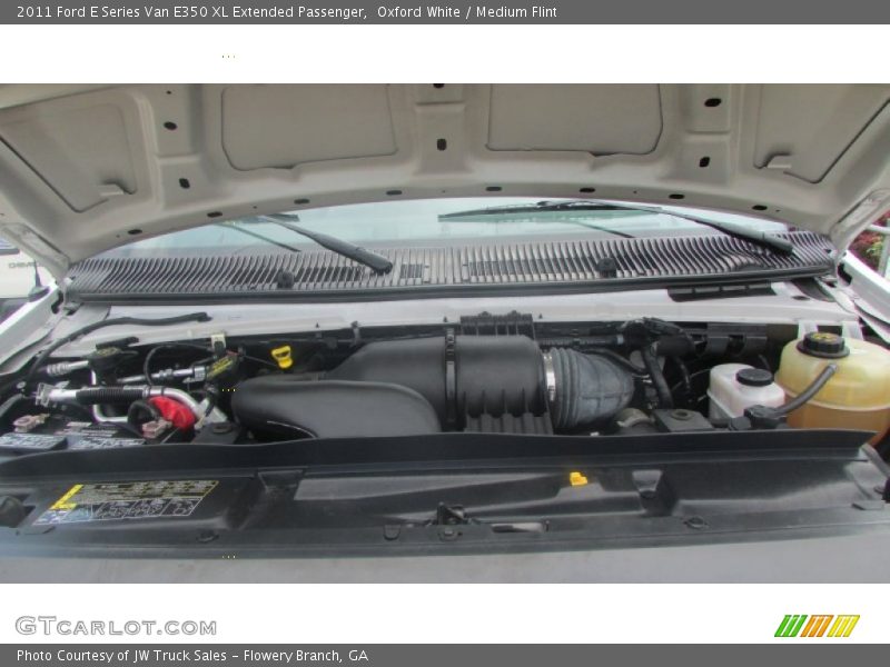 Oxford White / Medium Flint 2011 Ford E Series Van E350 XL Extended Passenger