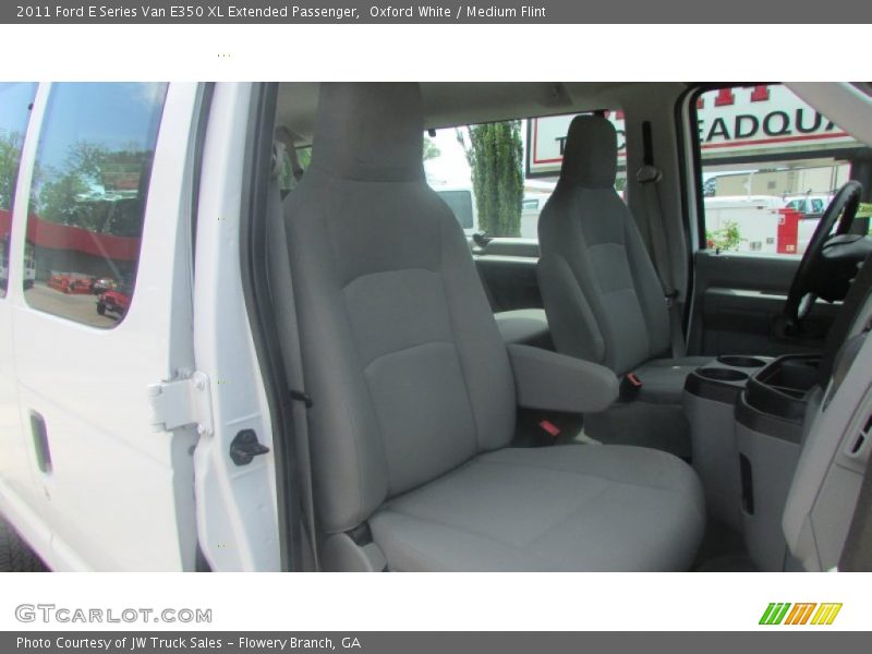 Oxford White / Medium Flint 2011 Ford E Series Van E350 XL Extended Passenger