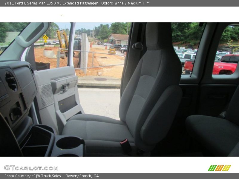 Oxford White / Medium Flint 2011 Ford E Series Van E350 XL Extended Passenger