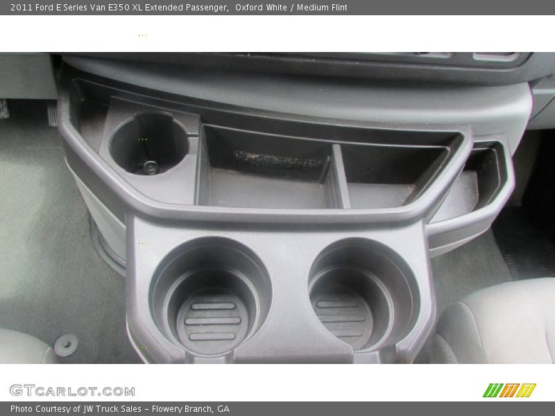 Oxford White / Medium Flint 2011 Ford E Series Van E350 XL Extended Passenger