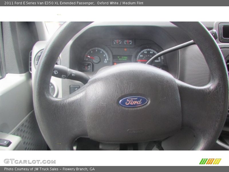 Oxford White / Medium Flint 2011 Ford E Series Van E350 XL Extended Passenger