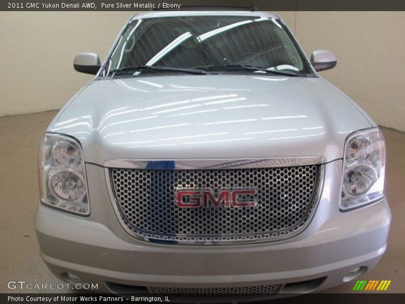 Pure Silver Metallic / Ebony 2011 GMC Yukon Denali AWD