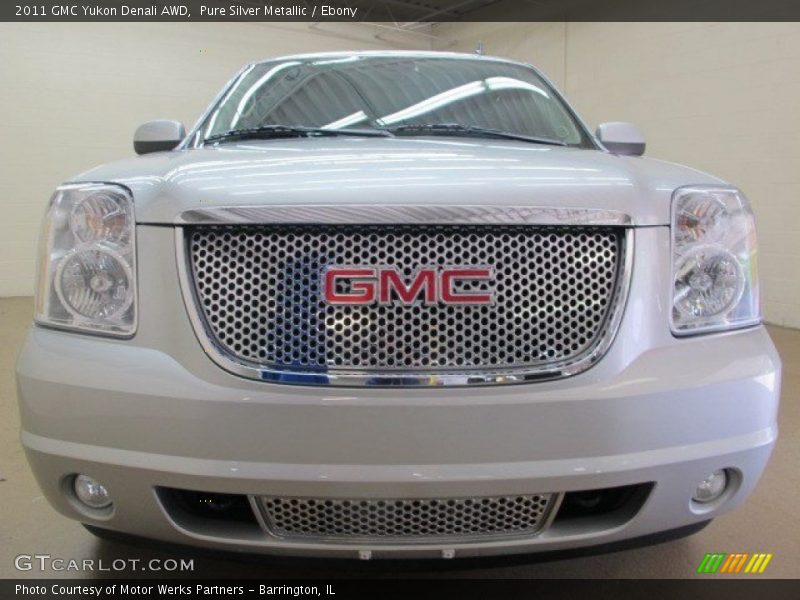 Pure Silver Metallic / Ebony 2011 GMC Yukon Denali AWD