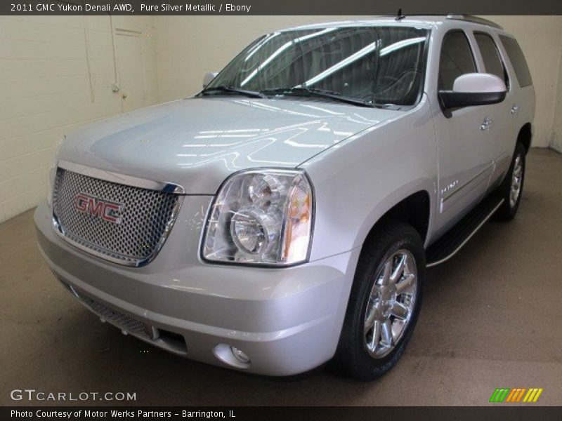 Pure Silver Metallic / Ebony 2011 GMC Yukon Denali AWD