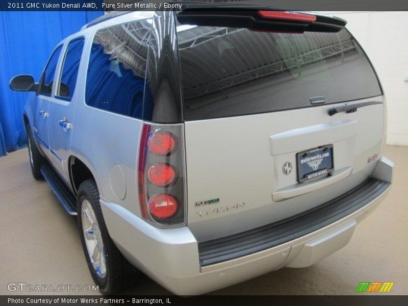 Pure Silver Metallic / Ebony 2011 GMC Yukon Denali AWD