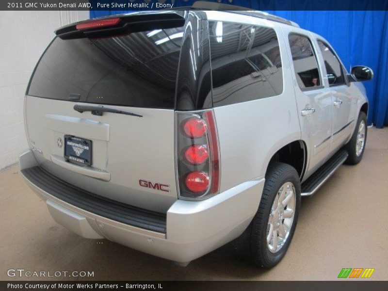 Pure Silver Metallic / Ebony 2011 GMC Yukon Denali AWD