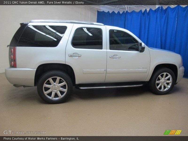 Pure Silver Metallic / Ebony 2011 GMC Yukon Denali AWD