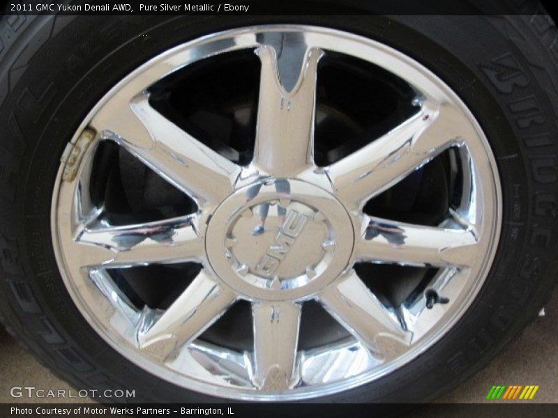 Pure Silver Metallic / Ebony 2011 GMC Yukon Denali AWD