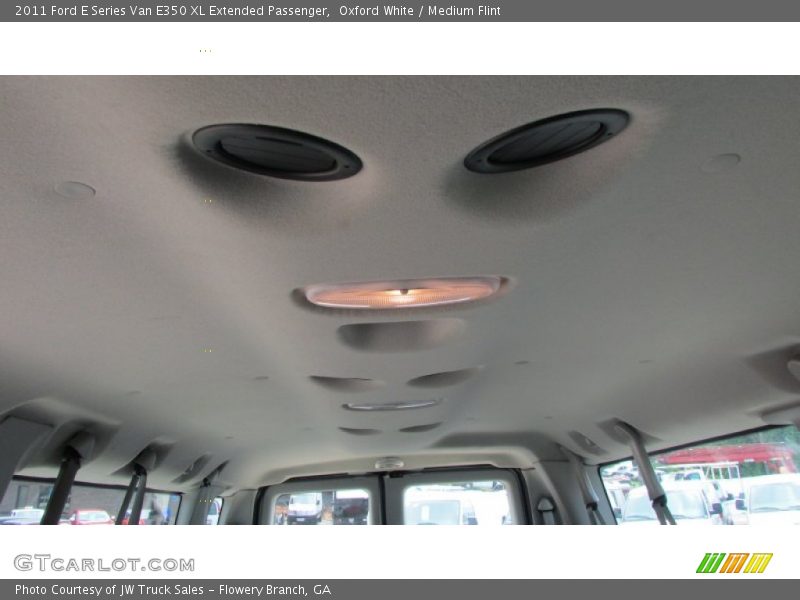 Oxford White / Medium Flint 2011 Ford E Series Van E350 XL Extended Passenger