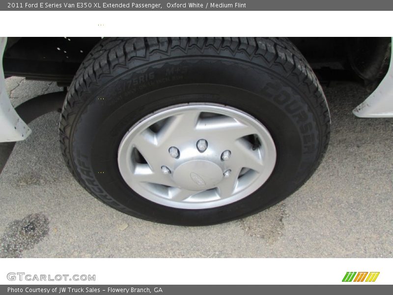 Oxford White / Medium Flint 2011 Ford E Series Van E350 XL Extended Passenger