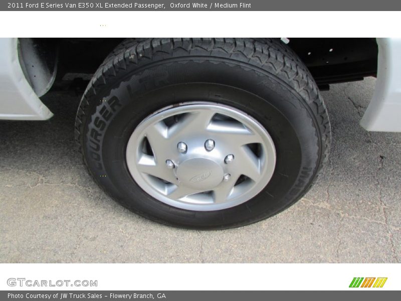 Oxford White / Medium Flint 2011 Ford E Series Van E350 XL Extended Passenger