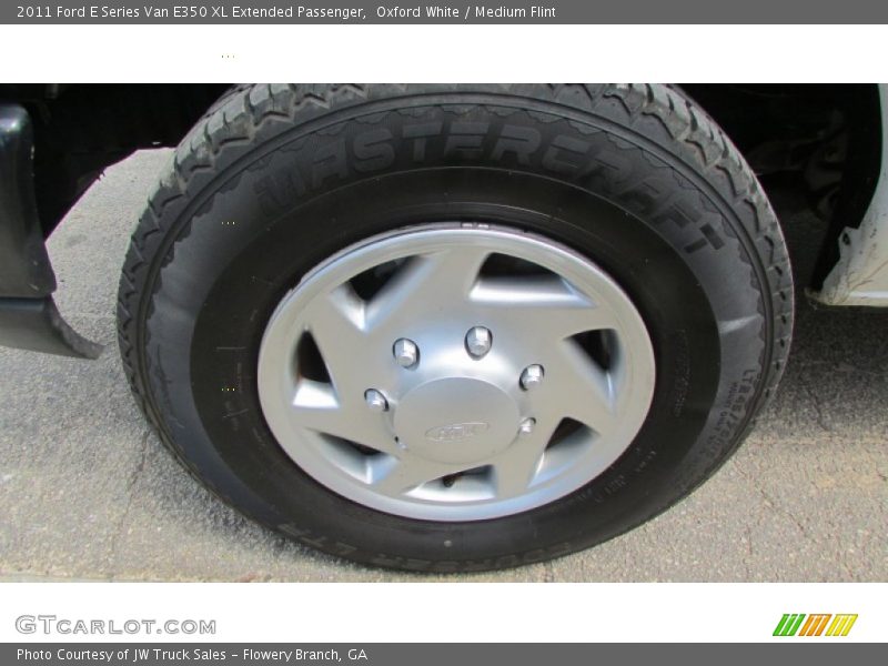 Oxford White / Medium Flint 2011 Ford E Series Van E350 XL Extended Passenger