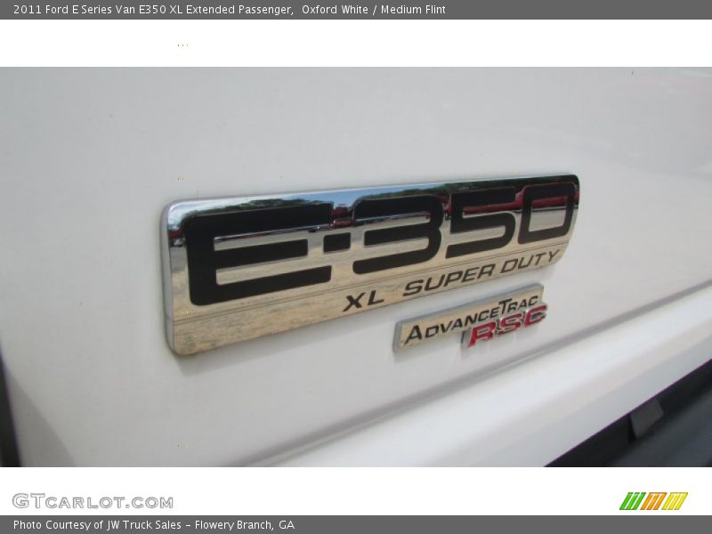 Oxford White / Medium Flint 2011 Ford E Series Van E350 XL Extended Passenger