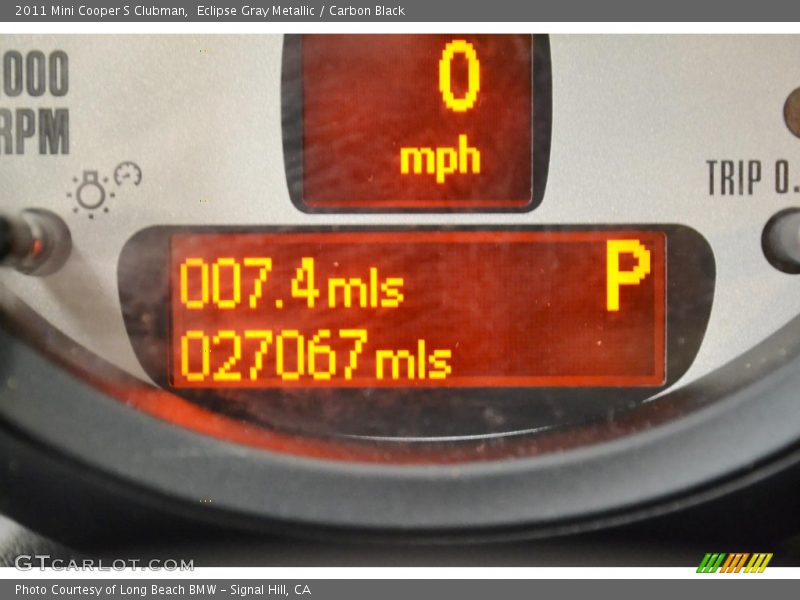 Eclipse Gray Metallic / Carbon Black 2011 Mini Cooper S Clubman