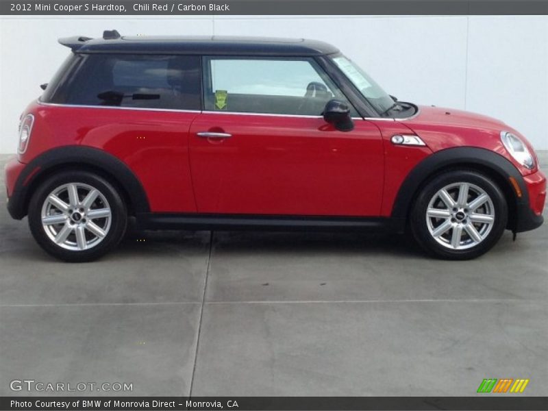 Chili Red / Carbon Black 2012 Mini Cooper S Hardtop