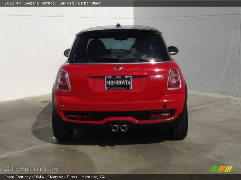 Chili Red / Carbon Black 2012 Mini Cooper S Hardtop