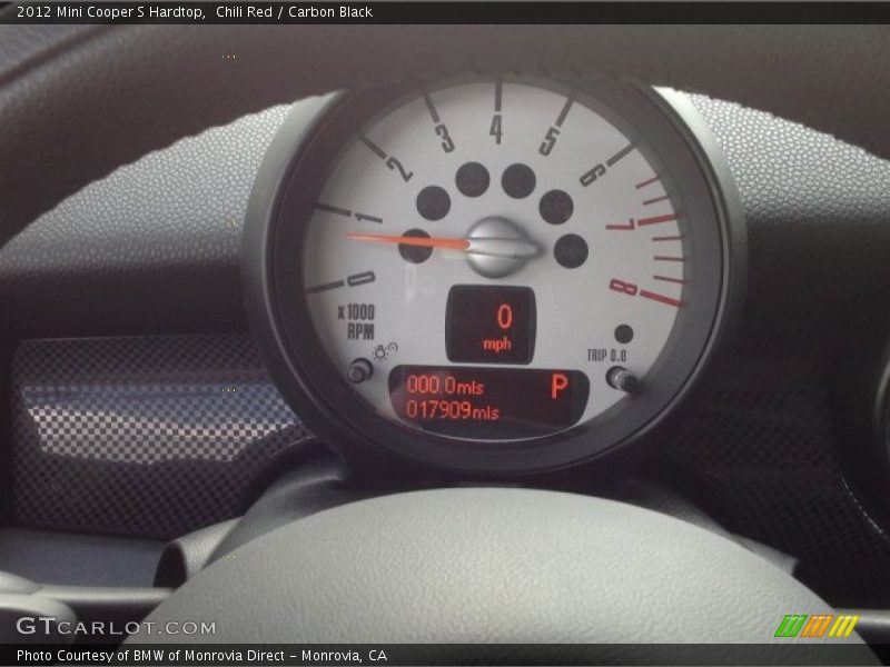Chili Red / Carbon Black 2012 Mini Cooper S Hardtop